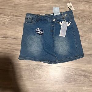 Angels Blue Denim Mini Skort